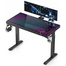 Bureau Gaming Électrique Ajustable EUREKA ERGONOMIC 120x60cm