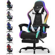 Devoko Massage Repose Pieds Coussin Lombaire - Chaise Gamer Ergonomique Idéale