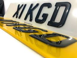 Ensemble Plaque D'immatriculation Arrière Résine - Design 3D Unique