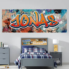 Tjapalo® Personnalisé Grafitti - Décoration Unique pour Chambre d'Ado