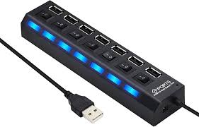 Multiprise Interrupteur Multiple avec Ports USB - Idéal pour Ordinateur et Imprimante