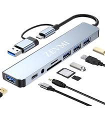 Adaptateur Multiport Lecteur Répartiteur Compatible - Optimisez Votre Connectivité