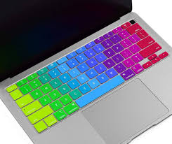 Protection Clavier Silicone Arc En Ciel pour MacBook