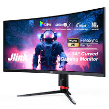 Écran Gaming Incurvé Jlink 3440×1440 FreeSync - Immersion Totale