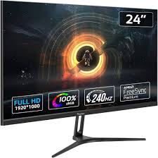 Moniteur incurvé 24 pouces 144Hz avec FreeSync Premium
