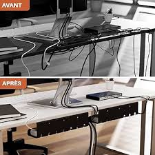 Organisez votre espace avec le Chemin Cable Bureau Set Management