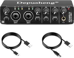 Interface Audio Depusheng RX2 : Enregistrement de Qualité Professionnelle