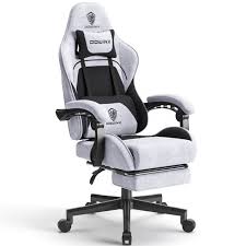 Fauteuil Gamer Dowinx Ergonomique Confortable avec Repose Pieds Rétractable