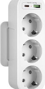 Multiprise Verticale Triplette Électrique Adaptateur - Pratique et Efficace