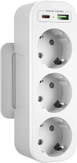 Multiprise Verticale Triplette Électrique Adaptateur - Pratique et Efficace