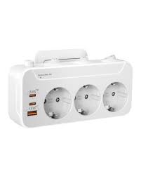 Multiprise Interrupteur Individuel Electrique Parafoudre - Triplette USB