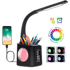 Lampe Ado Multicolore avec Horloge et Température
