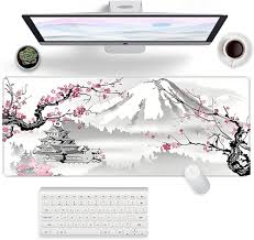 Tapis Souris Blanc Antidérapant et Imperméable FYting