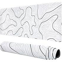 Tapis Souris Jeu Topographique Antidérapante - Le Compagnon Idéal pour les Gamers