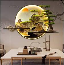 Sculpture Peinture Suspendue 3D - Décoration Murale Unique