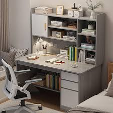 Bureau Informatique avec Rangement - Élégance et Praticité