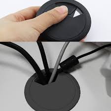 Cache Câble Plastique Encastrable pour un Bureau Organisé