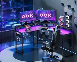 ODK Électriques Dordinateur Plateau Moniteur - Bureau d'Angle Gaming