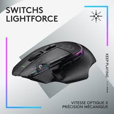Souris de jeu G502 X Plus : Performance et Précision