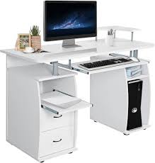 Bureau Informatique avec Rangement - LIFEZEAL Ordinateur Imprimantes