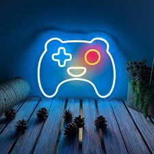 Manette Personnalisée pour Décoration de Chambre - Gaming Neon