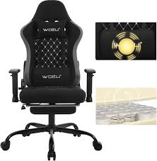 WOLTU Ergonomique Appui Tête Repose Pieds Technique - Confort Optimal pour Vos Séances de Gaming