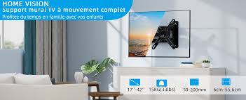 Téléviseur Pivotant Articulé Home Vision - Écran incurvé 23