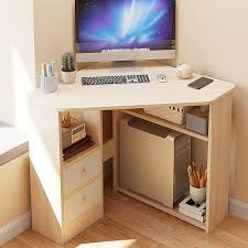 Bureau Angle Nileco Triangulaire pour Maquillage - Design Unique