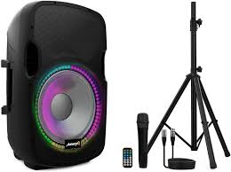 Enceinte Audibax Party avec Microphone et Éclairage Ambiant