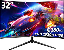 Moniteur CRUA 1920x1080P Incurvé 144Hz - Performance Optimale pour Gamers