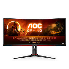 Moniteur Gaming AOC CU34G2X BK 34 pouces – Plongée dans l'Action