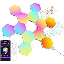 Appliques LED Hexagonales Modulaires avec Télécommande pour Ambiance Unique