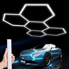 LZHOME Lampe de Garage LED Hexagonale - Éclairez Votre Espace avec Style