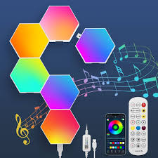 YUNYODA Veilleuses Intelligentes Hexagonales - Éclairez Votre Univers