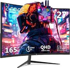 Moniteur Incurvé Z Edge HDMI2 0 FreeSync - Écran 2560x1440 pour Gamers
