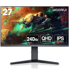 Moniteur Gamer KOORUI 27 Pouces - Écran QHD IPS