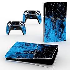 Autocollant DAutocollants Accessoires Télécommande Charge Bleue - Parfait pour les Fans de PlayStation 5
