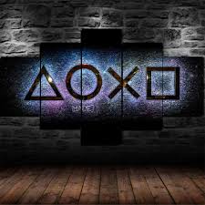 Décorez votre espace avec l'Encadré Playstation Console Impression ERSHA