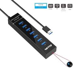 Ports Caméra Espion Détecteur Mouvement - Hub USB 7 Ports