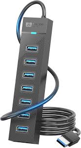 Hub USB 7 Ports - Connectivité Optimale pour MacBook