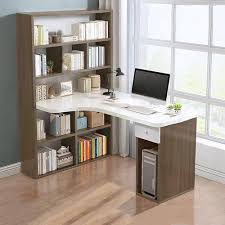 Clapier Moderne avec Étagères - Rangement Idéal pour Votre Bureau d'Angle