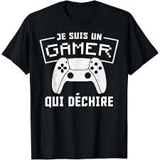 T-shirt Gamer Déchire Cadeau Console - L'idéal pour les passionnés