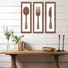 AVCULT Rustique Fourchette Cuillère Décoration - Plaque Murale Unique