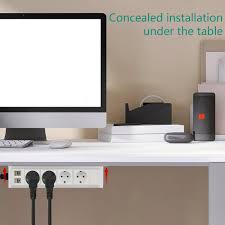 Support Multiprise Sous Bureau - Organisation et Praticité