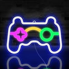 Jinlaili Gamepad Enseigne Lumineuse Lumineux - Déco Néon Gaming