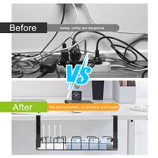 Plateau de Rangement Métallique - Idéal pour le Bureau