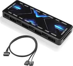 Contrôleur d'Alimentation Ventilateur MEIRIYFA ARGB - Hub de Ventilateurs Idéal pour Gamers